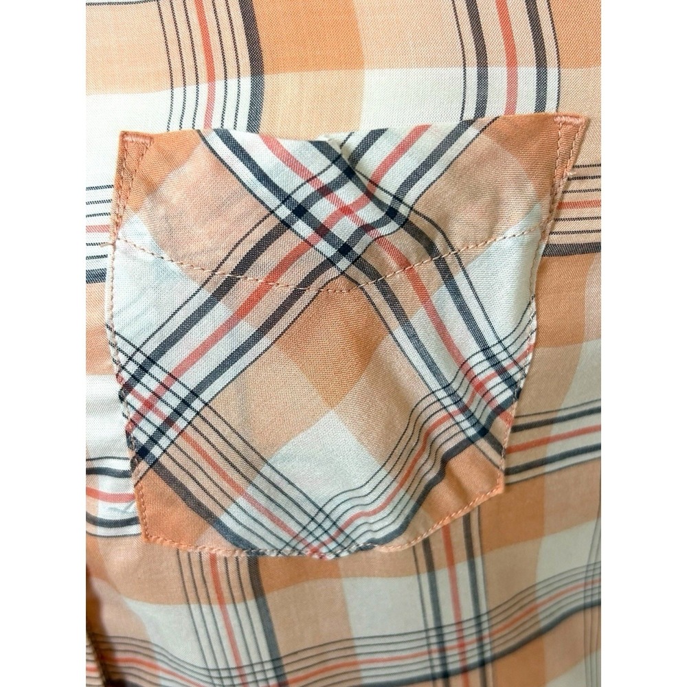 KUHL Women's Hadley Long Sleeve Plaid Button Up Shirt Small Pink Salmon 8049 - Picture 13 of 14